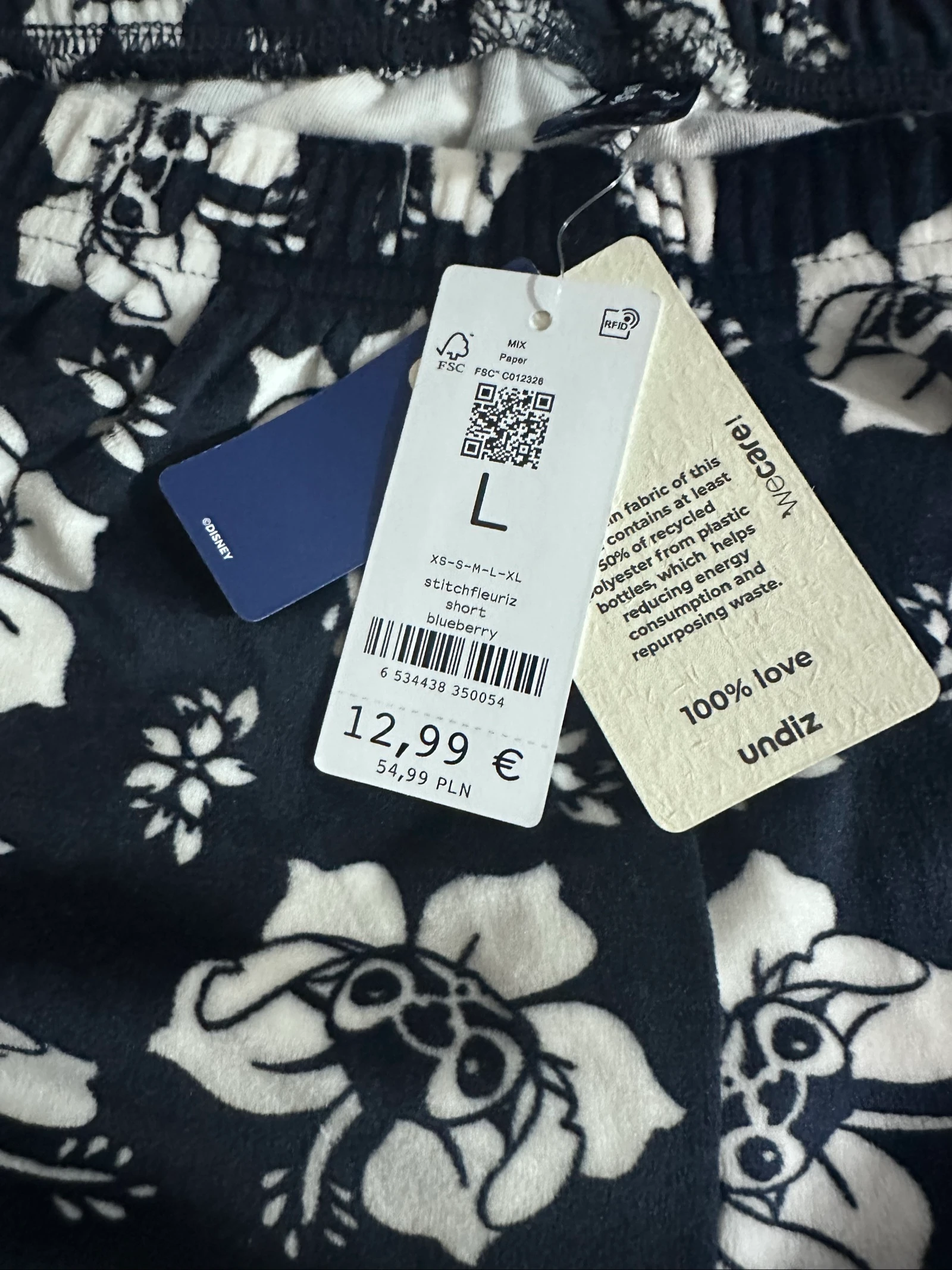 Pijama Undiz Stitch verano talla L nuevo – photo 2